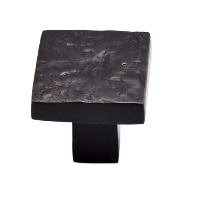 ""Dilean"" Silicon Bronze Cabinet Knob - Distressed Silicon Bronze Medium Patina