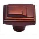 ""Haruz"" Silicon Bronze Cabinet Knob - Distressed Silicon Bronze Rust Patina