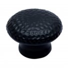 ""Ishvi"" Black Antique Iron Cabinet Knob - Black Powdercoated