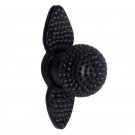 ""Ithamar"" Black Antique Iron Cabinet Knob -  Black Powdercoated