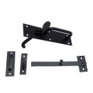 Iron Suffolk Latch -  Black Powdercoated