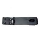 125mm x 45mm Black Iron Hasp & Staple - Black Powdercoated