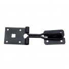 130mm x 40mm Black Iron Hasp & Staple - Black Powdercoated