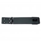172mm x 45mm Black Iron Hasp & Staple - Black Powdercoated