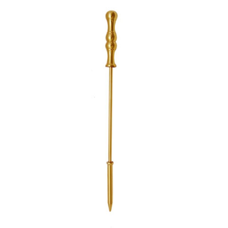 14"" Brass Poker - Polish Lacquered