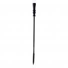 16"" Brass Poker - Black Powdercoated
