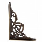 ""Hanameel"" Antique Brass Shelf Bracket - Antique Brass
