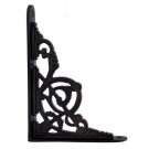 ""Hanameel"" Silicon Bronze Shelf Bracket - Distressed Silicon Bronze Medium Patina