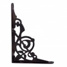 ""Maasiai"" Silicon Bronze Shelf Bracket -Distressed Silicon Bronze Medium Patina