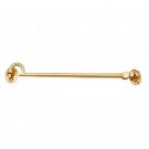 10.5"" Plain Brass Window Cabin Hook -  Polish Lacquered