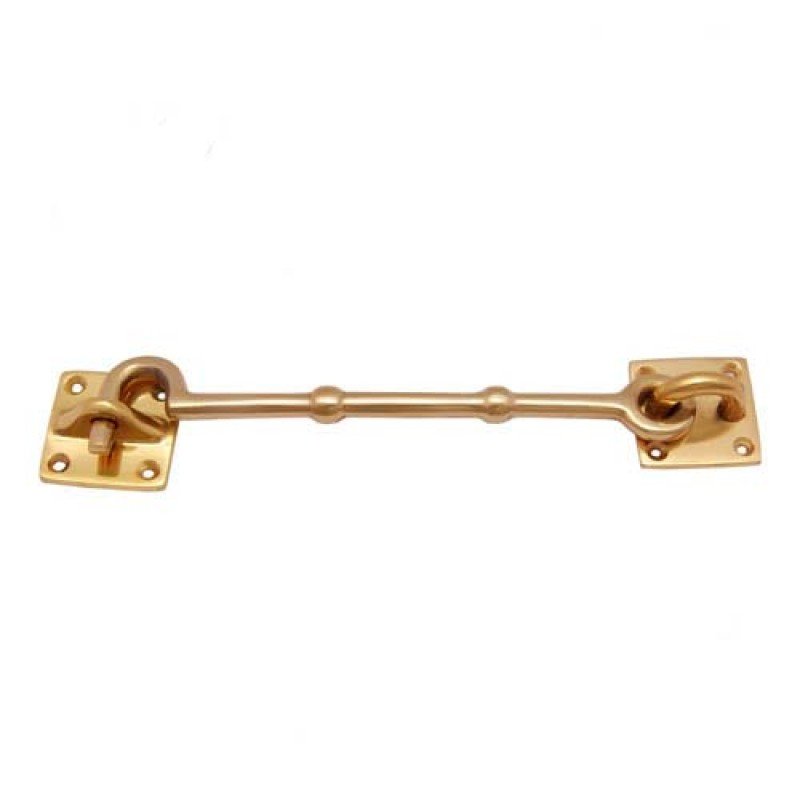 6"" Designer Brass Window Cabin Hook - Polish Lacquered