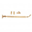 10"" Brass Window Casement Stay - Polish Lacquered