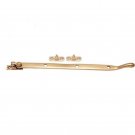 10.7"" Brass Window Casement Stay - Polish Lacquered