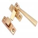 Straight Brass Window Fastener - Polish Lacquered