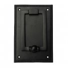 "Jehoshaphat" Brass Door Knocker - Black Powder Coated