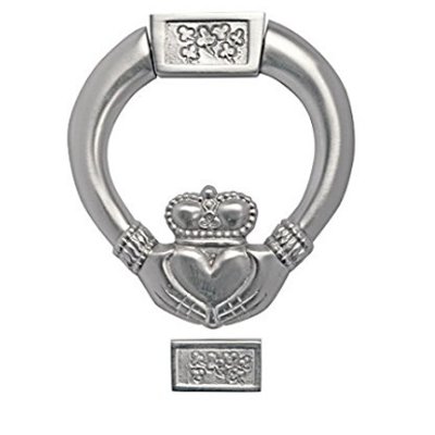 "Darah" Brass Door Knocker - Satin Nickel