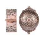 "Belshazzar" Brass Manual Old Fashioned Door Bell - Antique Copper