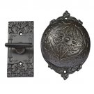 "Belshazzar" Brass Manual Old Fashioned Door Bell - Black Powder Coated