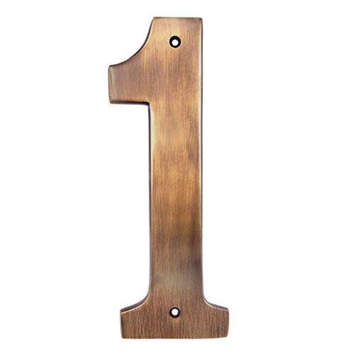 8" Brass Numeral "1" (Antique Brass)