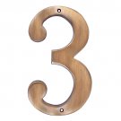 8" Brass Numeral "3" (Antique Brass)