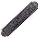 ADONAI Solid Brass Door Sign - Black Powder Coated