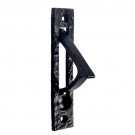 4" Amoz Black Anique Iron Edge Pull Pull - Black Powder Coated
