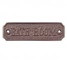 Bathroom Brass Door Sign - Antique Copper