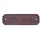 Bathroom Brass Door Sign - Oil Rubbed Bronze
