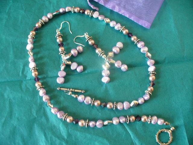 Purple Cultured Pearls