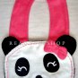 Panda Face Bib, New, One Size