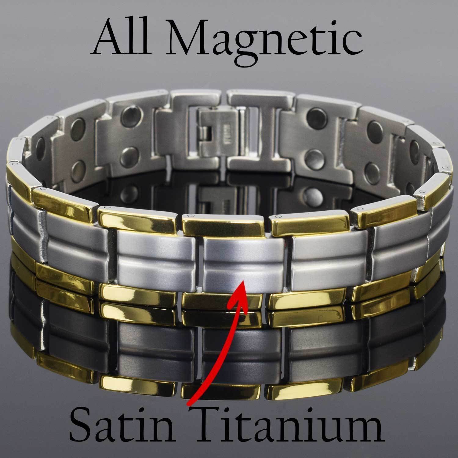 Mens TITANIUM Bracelet Premium Golf Bracelet Armband 30 TT30