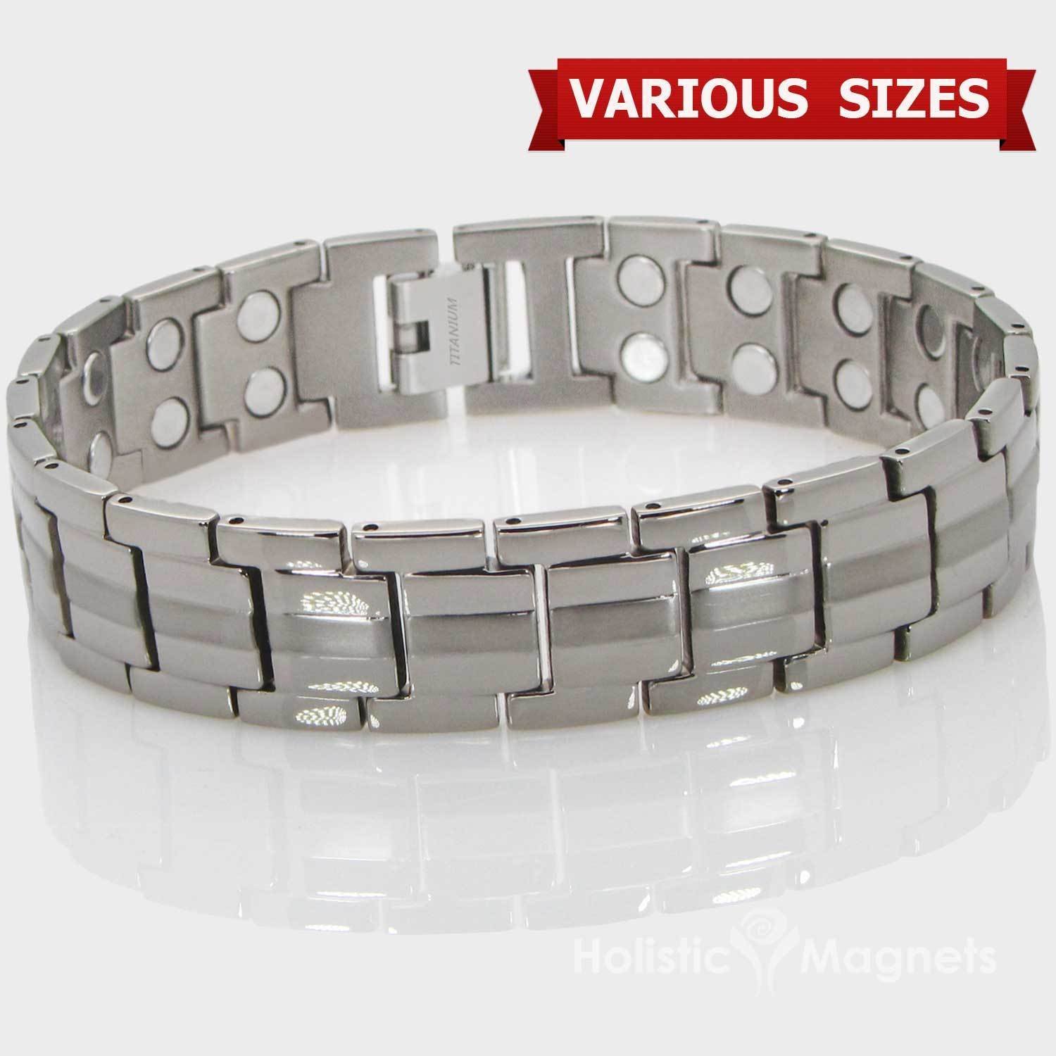 Mens TITANIUM Bracelets for Arthritis Healing