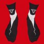 STOCK#19 [XL] SOCKS VOODOO - BLACK/WHITE, REGULAR