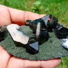 TRANSPARENT APOPHYLLITE WITH STILBITE ON MATRIX E2#10