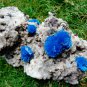 FABULOUSLY RICH HUGE CAVANSITE CRYSTALS WITH STILBITE ON MATRIX C#05