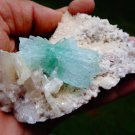 APOPHYLLITE WITH STILBITE HEULANDITE  MINERAL SPECIMEN #R-2