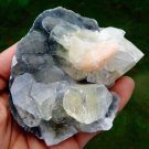 APOPHYLLITE WITH STILBITE ON CHALCEDONY MINERAL SPECIMEN # B-1