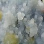 CALCITE CRYSTAL ON AMETHYST GEODE  B# -6