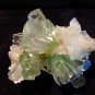 DISCO BALL APOPHYLLITE GREEN CRYSTAL WITH STILBITE MATRIX !!!S-4