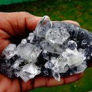 APOPHYLLITE CRYSTAL BUNCH  ON CHALCEDONY  !!! G-3