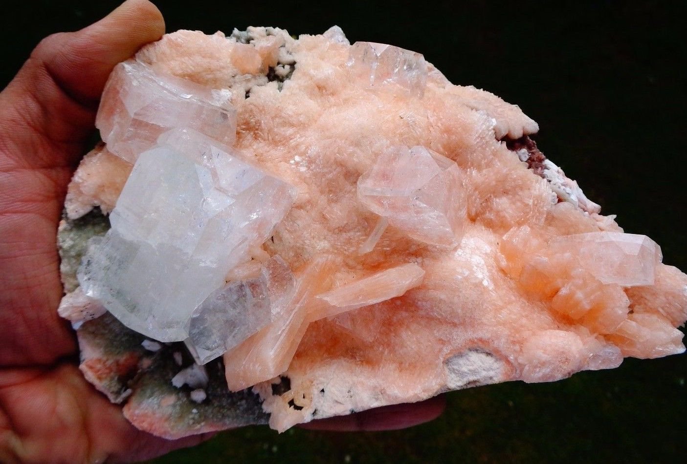 APOPHYLLITE WITH STILBITE FROM INDIA L-3