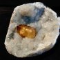 CALCITE CRYSTAL ON AMETHYST SEMI GEODE !! E-1-#16