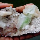 APOPHYLLITE STILBITE ON MATRIX  B# -6