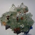 APOPHYLLITE POINTED CRYSTAL WITH STILBITE  WITH HEULANDITE INCLUSION  E-#3-46