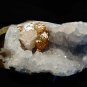 CALCITE CRYSTAL ON AMETHYST  !! E1#44