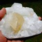 APOPHYLLITE WITH CALCITE MINERAL SPECIMEN #L-2