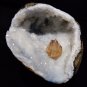 CALCITE DARK HONEY COLOR IN AMETHYST GEODE E-#3-12