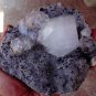 APOPHYLLITE ON CHALCEDONY MINERAL  SPECIMEN  B-1