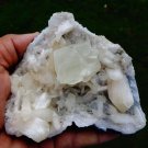 CALCITE WITH STILBITE MINERAL SPECIMEN # L-5