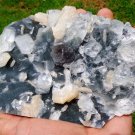 APOPHYLLITE STILBITE ON CHALCEDONY MINERALS SPECIMEN  !!! G-2